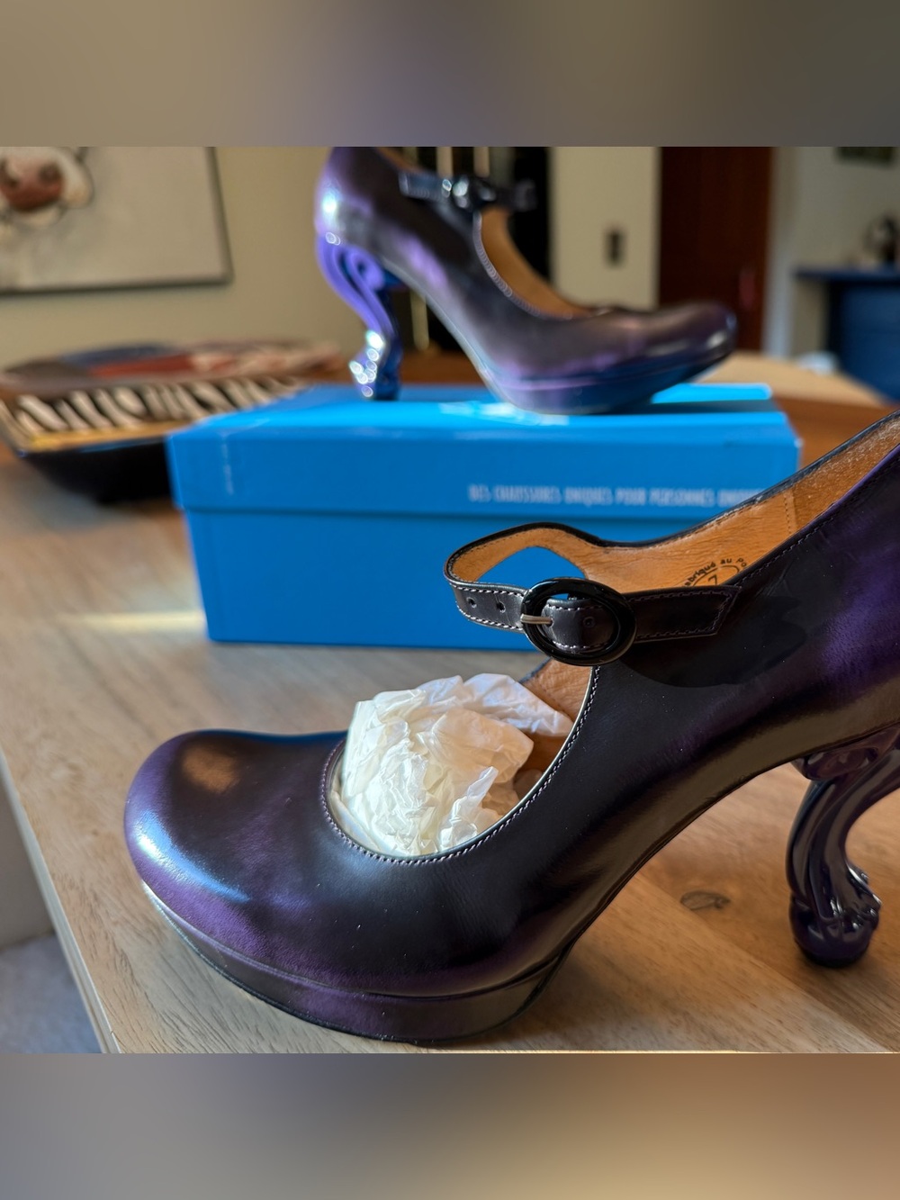 John Fluevog Elizabeth Queen Transcendent in Purple - Picture 6 of 13